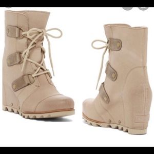 Sorel Joan of arctic wedge boot oxford tan